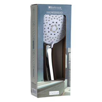 Bathroom Solutions Handdouche | Bathroom Solutions (5 standen, Waterbesparend, Chroom) CF6000050 K010830166 - 2