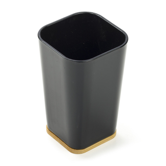 Bathroom Solutions Tandenborstelhouder | Bathroom Solutions (Kunststof, Bamboe, Zwart) 170456630 K010830151 - 1
