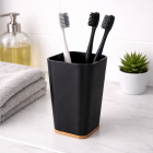 Bathroom Solutions Tandenborstelhouder | Bathroom Solutions (Kunststof, Bamboe, Zwart) 170456630 K010830151 - 2