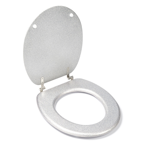 Bathroom Solutions Wc-bril | Bathroom Solutions (18 inch, MDF, Zilver) SR9000060 K010830181 - 1