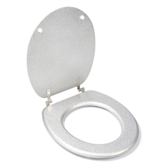 Bathroom Solutions Wc-bril | Bathroom Solutions (18 inch, MDF, Zilver) SR9000060 K010830181 - 