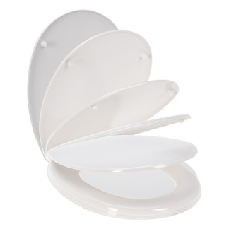 Bathroom Solutions Wc-bril | Bathroom Solutions (Softclose, 18 inch, Kunststof, Wit) SR9000080 K010830183 - 4