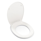 Wc-bril | Bathroom Solutions (Softclose, 18 inch, Kunststof, Wit)