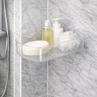 Bathroom Solutions Zeepbakje | Bathroom Solutions (13.5 x 9.5 x 3 cm, Kunststof, Met zuignappen, Transparant) 170456010 K010830146 - 3
