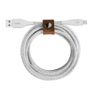 Belkin Apple Lightning kabel | 1.2 meter (Nylon, Leren bandje, Wit) F8J236bt04-WHT C010214184 Belkin Apple Lightning kabel | 1.2 meter (Nylon, Leren bandje, Wit) F8J236bt04-WHT C010214184