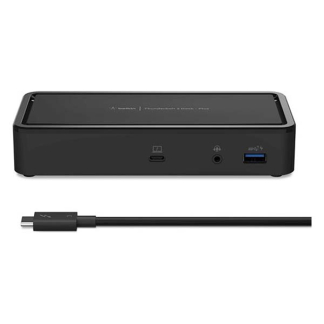 Belkin Thunderbolt 3 dock Plus | Belkin (4K@60Hz, DisplayPort, USB C, USB A, Mini jack, Ethernet, Voor Mac en Windows) F4U109vf K010405015 - 2