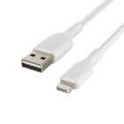 Belkin USB A naar Lightning kabel | Belkin | 3 meter | USB 2.0 (12W, 480 Mbps, Nylon, Wit) CAA002BT3MWH K010221136 - 2