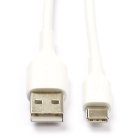 USB A naar USB C kabel | 1 meter | USB 2.0 (Wit)