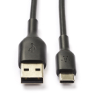 USB A naar USB C kabel | 1 meter | USB 2.0 (Zwart)