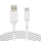 USB A naar USB C kabel | 2 meter | USB 2.0 (Wit)