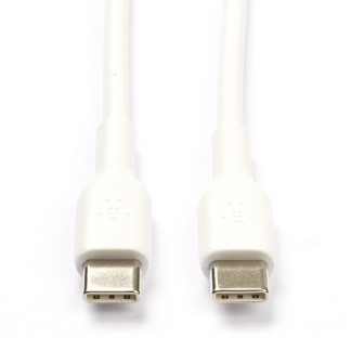 Belkin USB C naar USB C kabel | 1 meter | USB 2.0 (12W, 480 Mbps, Wit) CAB003bt1MWH K010214161 - 1
