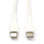 Belkin USB C naar USB C kabel | 1 meter | USB 3.1 (Power Delivery, Nylon, Wit) CAB004bt1MWH K010214165 Belkin USB C naar USB C kabel | 1 meter | USB 3.1 (Power Delivery, Nylon, Wit) CAB004bt1MWH K010214165
