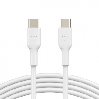 Belkin USB C naar USB C kabel | 2 meter | USB 2.0 (Power Delivery, Wit) CAB003bt2MWH K010214162 - 1