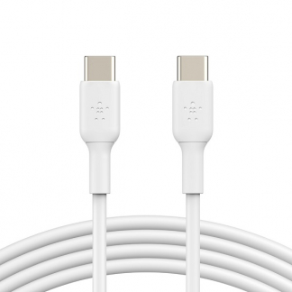 Belkin USB C naar USB C kabel | 2 meter | USB 2.0 (Power Delivery, Wit) CAB003bt2MWH K010214162 - 