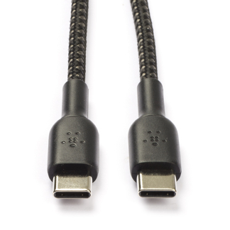Belkin iPad oplaadkabel | USB C ↔ USB C | 1 meter (USB 2.0, 480 Mbps, Nylon, Zwart) CAB004bt1MBK I010214166 - 1