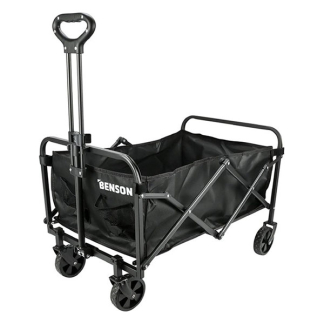 Benson Bolderkar | Benson | 71 x 49.6 x 62 cm (90 kg, Opvouwbaar, Telescopisch handvat, Zwart) 15855 K170404806