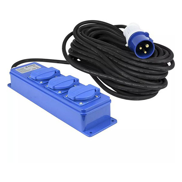 Benson CEE stekkerdoos | Benson | 20 meter (16A, 250V, 3x1.5 mm², 3-voudig, CEE mannelijk, IP44) 15438 K010806073 - 1