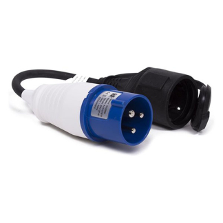 Benson CEE verloopkabel | Benson | 0.35 meter (16A, 230V, 3x1.5mm², IP44, Schuko naar CEE mannelijk) 3269 K010806067