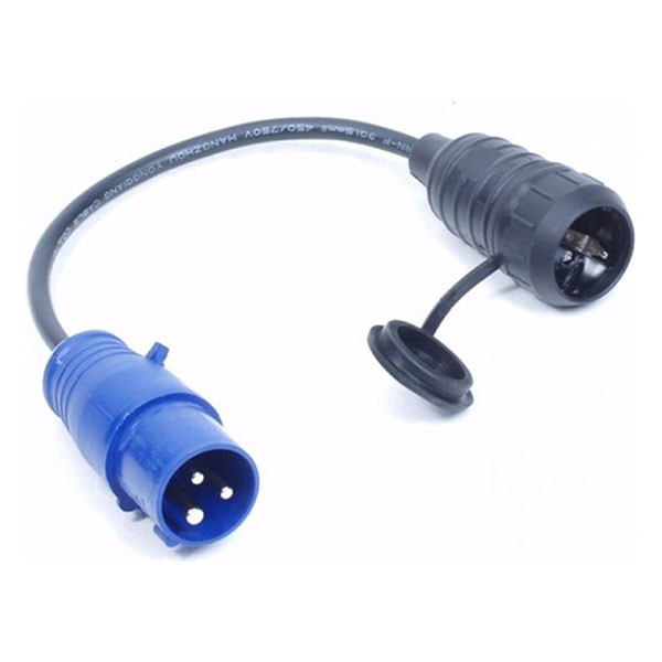 Benson CEE verloopkabel | Benson | 0.35 meter (16A, 230V, 3x1.5mm², IP44, Schuko naar CEE mannelijk) 3269 K010806067 - 2