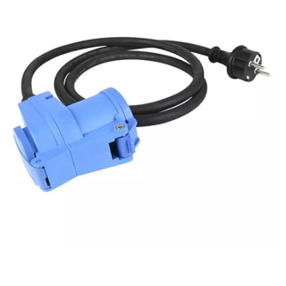 Benson CEE verloopkabel | Benson | 1.5 meter (16A, 250V, 3x1.5mm², IP54, Schuko naar CEE vrouwelijk, Haaks) 15436 K010806072