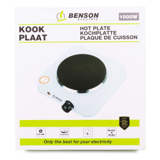 Benson Elektrische kookplaat | Benson | 1 pits (Ø15.5 cm, Metaal, 1000W) 9579 K170106367 - 3