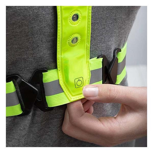 Benson Hardloopvest | Benson (Unisize, led, Batterijen, Neon Geel) 6468 K170404703 - 3