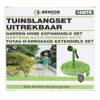 Benson Tuinslangset | Benson | 15 meter (Uitrekbaar, Sproeikop) 11909 K170404803 - 4