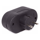 Benson Verloopstekker | Benson | 2-voudig (16A, Geaard, Zwart) 13216 K170104892 - 2