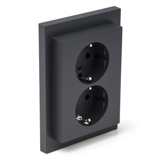 Berker Stopcontact | Berker | K1 (Inbouw, Randaarde, Antraciet) 66.022.51 K180106612 - 1
