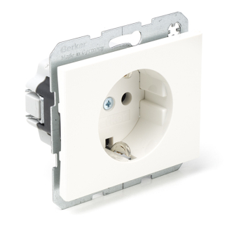 Berker Stopcontact | Berker | K1 (Inbouw, Randaarde, Wit) 66.021.42 K180106608 - 1