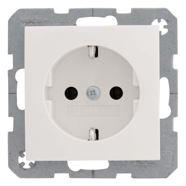 Berker Stopcontact | Berker | S1 (Inbouw, Randaarde, Wit) 50807 6147438989 6603342 K180106018 - 2