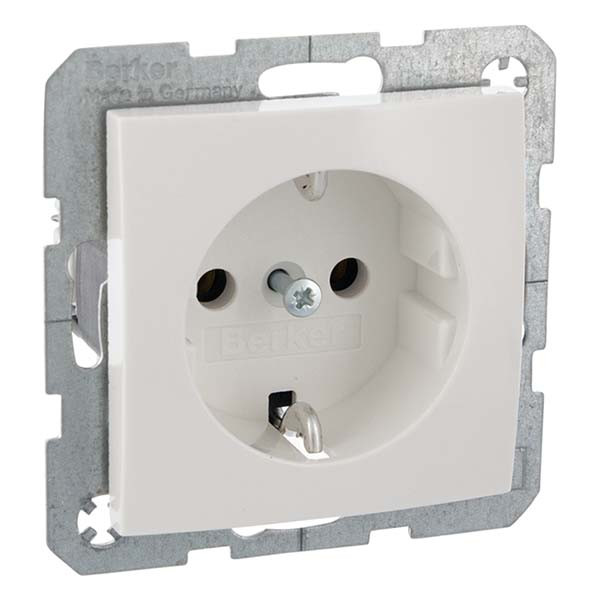 Berker Stopcontact | Berker | S1 (Inbouw, Randaarde, Wit) 50807 6147438989 6603342 K180106018 - 3