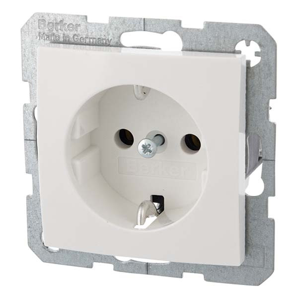 Berker Stopcontact | Berker | S1 (Inbouw, Randaarde, Wit) 50807 6147438989 6603342 K180106018 - 4