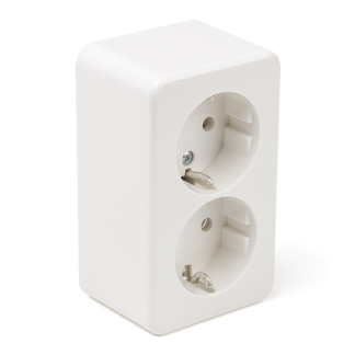 Berker Stopcontact | Berker (Opbouw, Randaarde, Wit) 66.026.50 K180106701 - 1