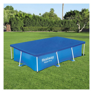 Bestway Afdekzeil zwembad | Bestway | Zomer | 259 x 170 cm (Rechthoek, Bevestigingskoord) 58105 K180107740 - 3