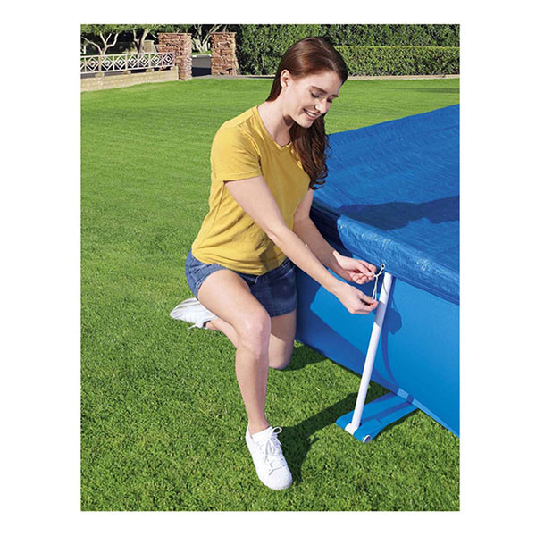 Bestway Afdekzeil zwembad | Bestway | Zomer | 259 x 170 cm (Rechthoek, Bevestigingskoord) 58105 K180107740 - 4