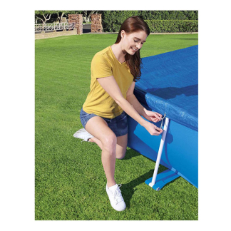 Bestway Afdekzeil zwembad | Bestway | Zomer | 259 x 170 cm (Rechthoek, Bevestigingskoord) 58105 K180107740 - 4