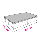 Bestway Afdekzeil zwembad | Bestway | Zomer | 259 x 170 cm (Rechthoek, Bevestigingskoord) 58105 K180107740 - 6