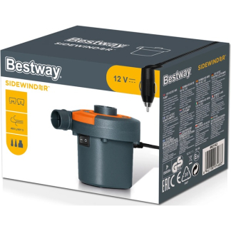 Bestway Elektrische pomp | Bestway (460 liter/minuut, Opblazen, Leegpompen, 3 Aansluitstukken, Autoplug) 7035060175 K170115356 - 