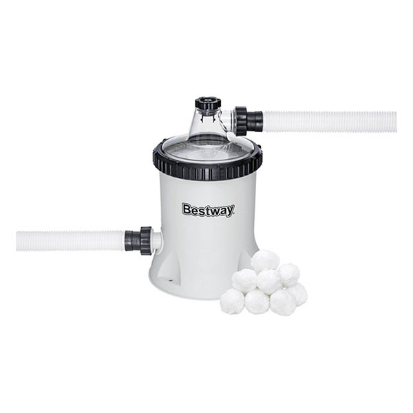 Bestway Filterpomp met filterbolletjes | Bestway | 5.7 m³/u (Geschikt voor 1100 tot 31.700 liter) 7025032090 K170112206 - 5