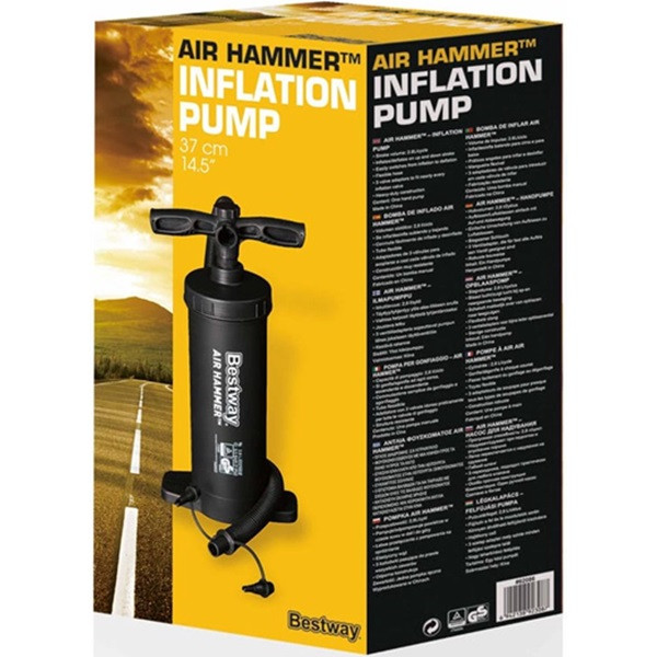 Bestway Handpomp | Bestway | 37 cm (2.8 liter, Oppompen, Leegpompen, 3 aansluitstukken) 7035060103 K170115352 - 2