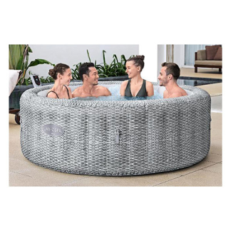 Bestway Lay-Z-Spa | Bestway | Bali (Tot 6 personen, 140 airjets, Wifi, Freeze shield, EnergySense, Rotan) 7080030111 K170106300 - 9