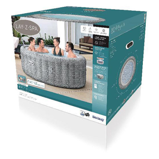 Bestway Lay-Z-Spa | Bestway | Bali (Tot 6 personen, 140 airjets, Wifi, Freeze shield, EnergySense, Rotan) 7080030111 K170106300 - 8