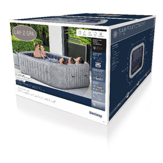 Bestway Lay-Z-Spa | Bestway | San Francisco (Tot 7 personen, 180 airjets, 10 hydrojets, Wifi, Freeze shield, EnergySense) 7080030119 K170106302 - 4