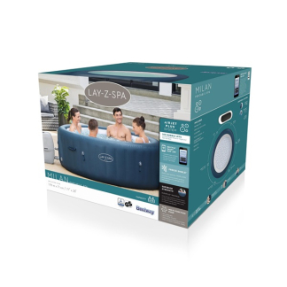 Bestway Lay-Z-Spa | Bestway (Milan Plus, Tot 6 personen, 140 airjets, Wifi, Freeze Shield) 7080030083 K170115444 - 2