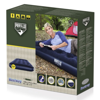 Bestway Luchtbed | Bestway | 188 x 99 x 28 cm (1-persoons, Ingebouwde voetpomp) 7075020198 K170115492 - 4