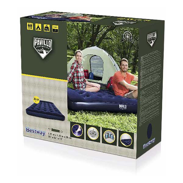 Bestway Luchtbed | Bestway | 191 x 137 x 28 cm (2-persoons, Ingebouwde voetpomp) 7075020171 K170115491 - 6