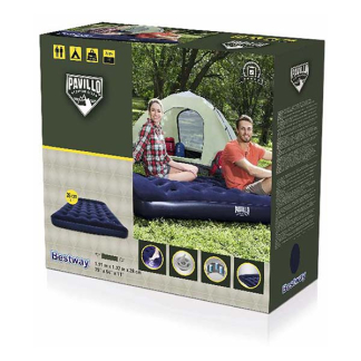 Bestway Luchtbed | Bestway | 191 x 137 x 28 cm (2-persoons, Ingebouwde voetpomp) 7075020171 K170115491 - 6