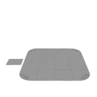 Bestway Ondervloer spa | Bestway | 196 x 196 cm (Grijs, Lay-Z-Spa, 17 stuks) 7080031114 K170115519 - 1