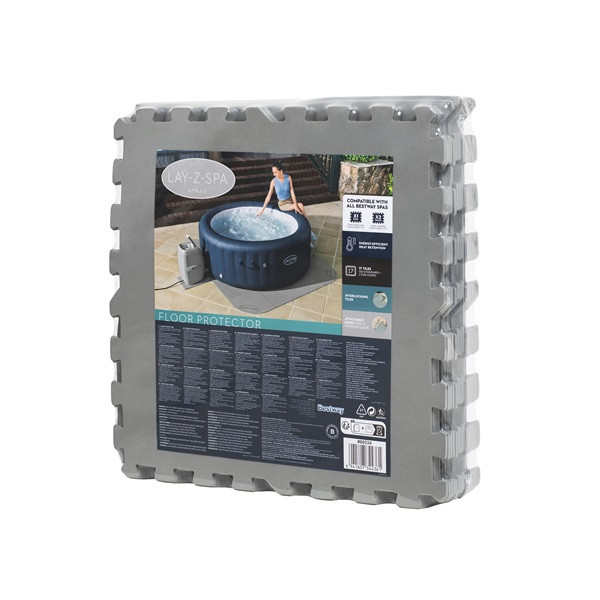 Bestway Ondervloer spa | Bestway | 196 x 196 cm (Lay-Z-Spa, Grijs, 17 stuks) 7080031114 K170115519 - 2